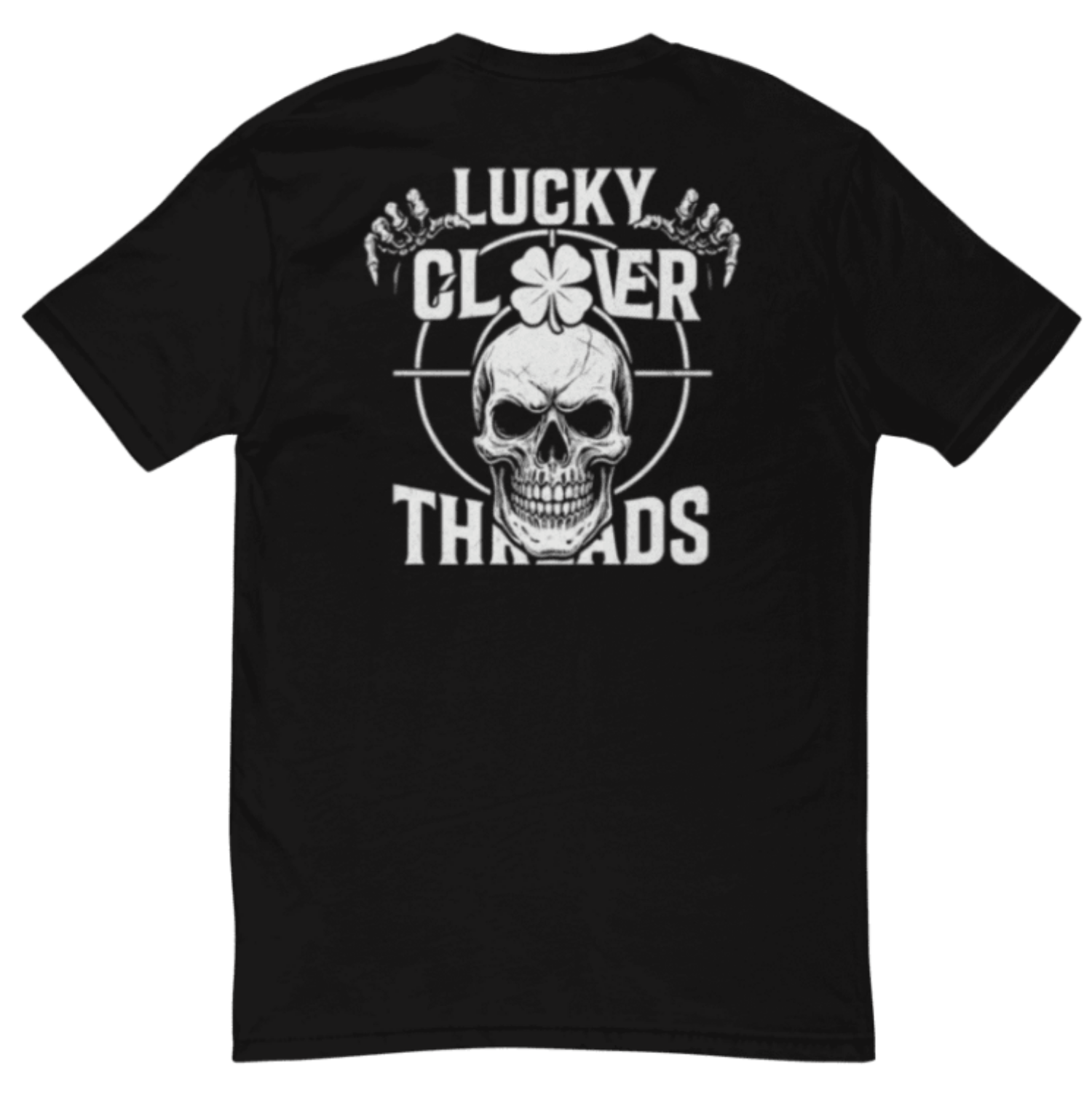 Crosshairs Skull Graphic Tee - Lucky Clover Threads